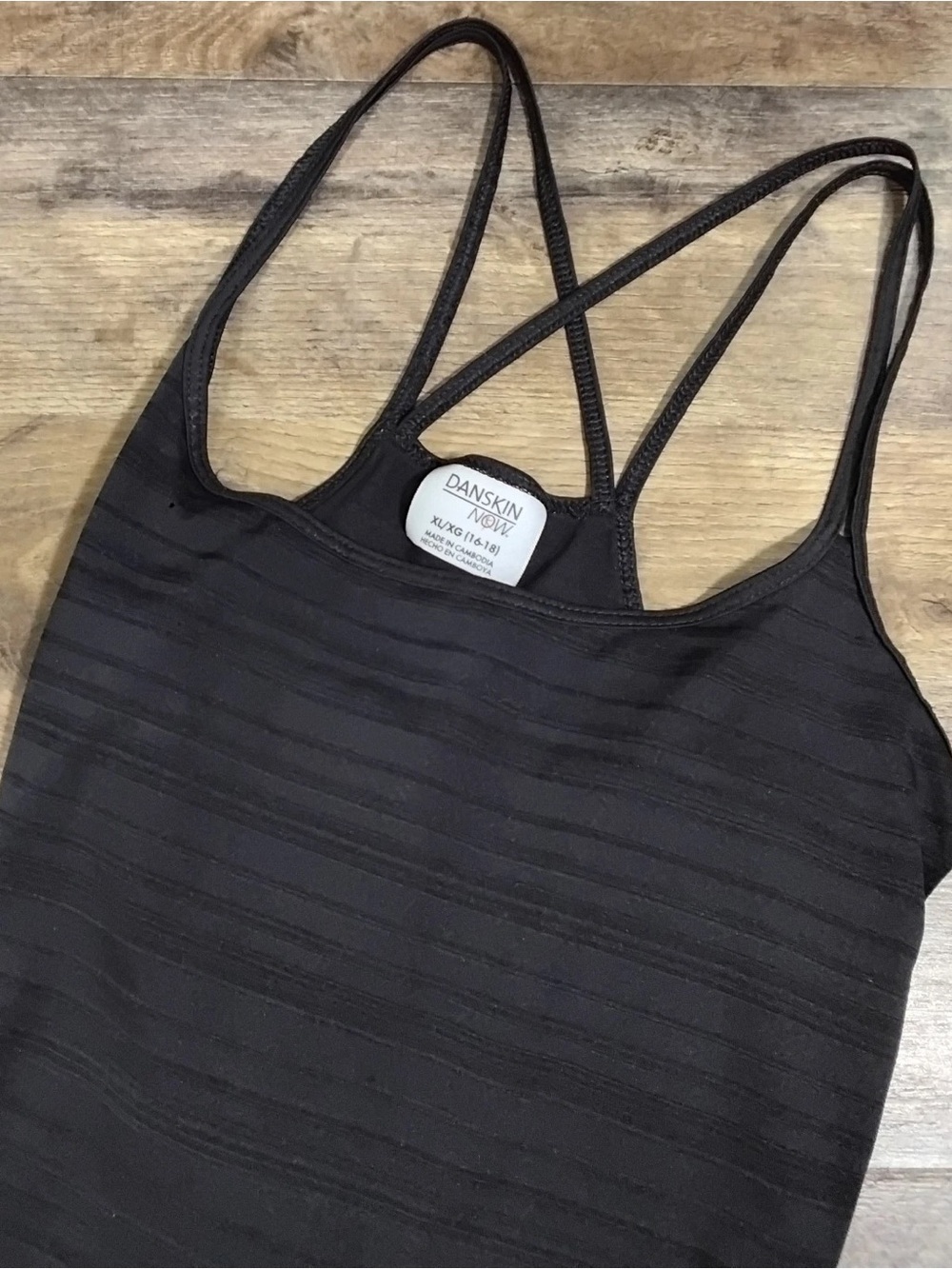 Danskin Women's Black Strappy Tank Top